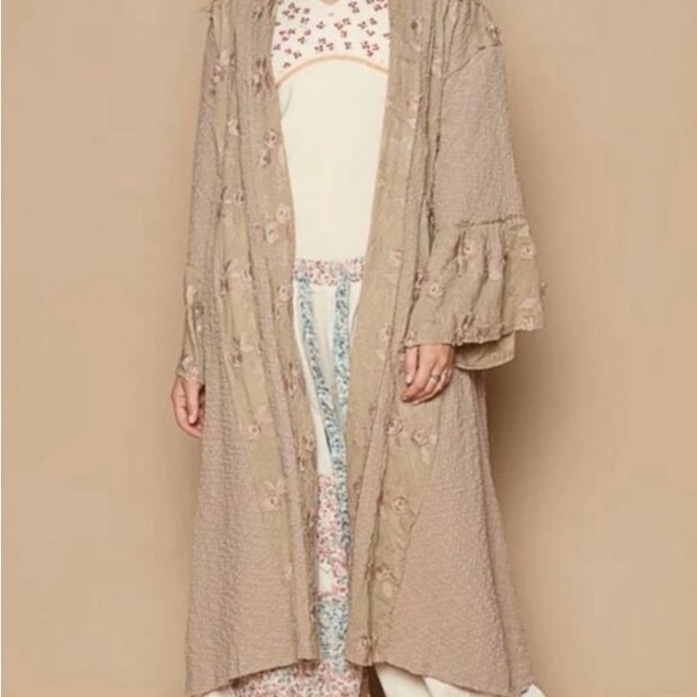 NWOT POL open duster/cardi M/L